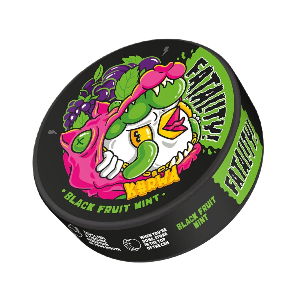 Kurwa Fatality Black Fruit Mint 50mg - pouchesforyou