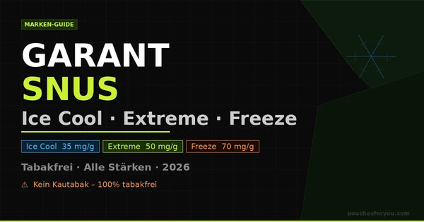 Garant Snus kaufen – Ice Cool, Extreme & Freeze 2026