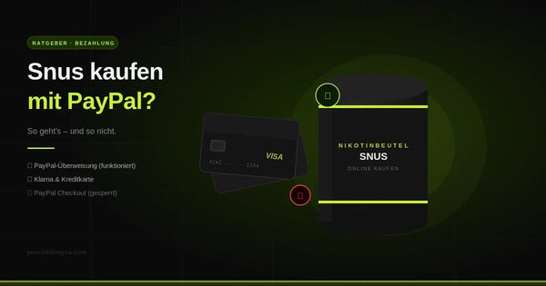 Snus mit PayPal kaufen – Geht das? (2026)