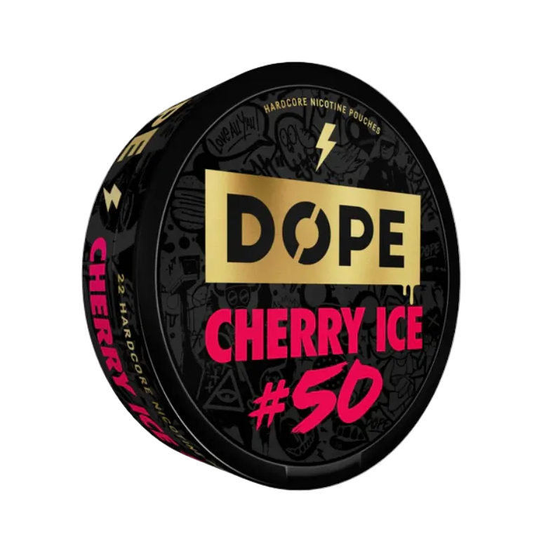 Dope Cherry Ice Extreme 50mg Snus Dose - Pouchesforyou