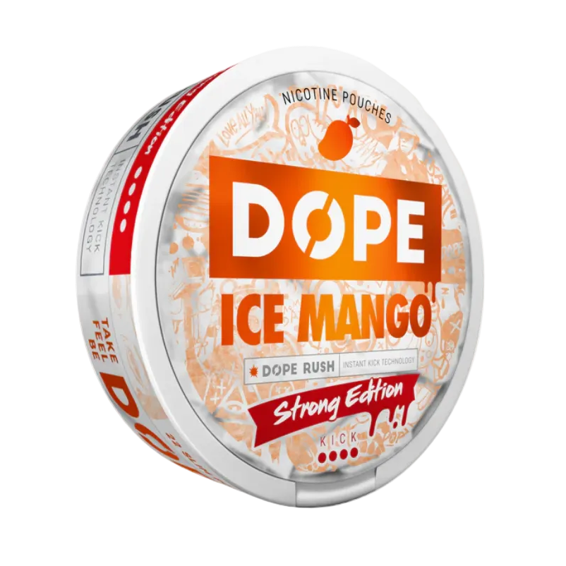 Dope Ice Mango Strong Snus Dose - Pouchesforyou