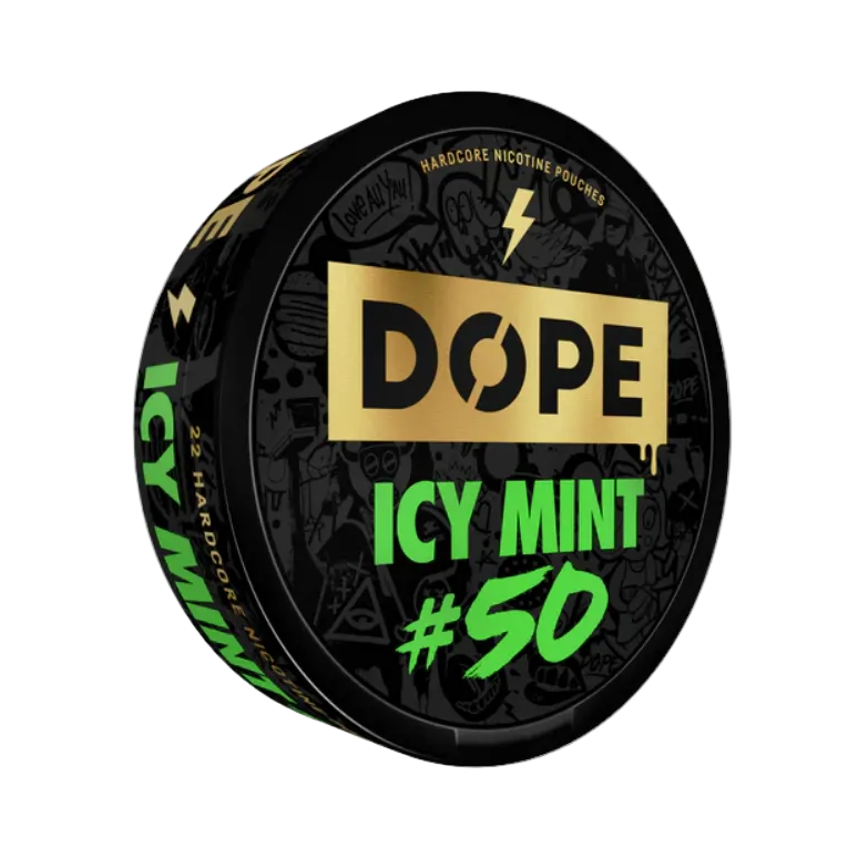 Dope Icy Mint Extreme 50mg Snus Dose - Pouchesforyou