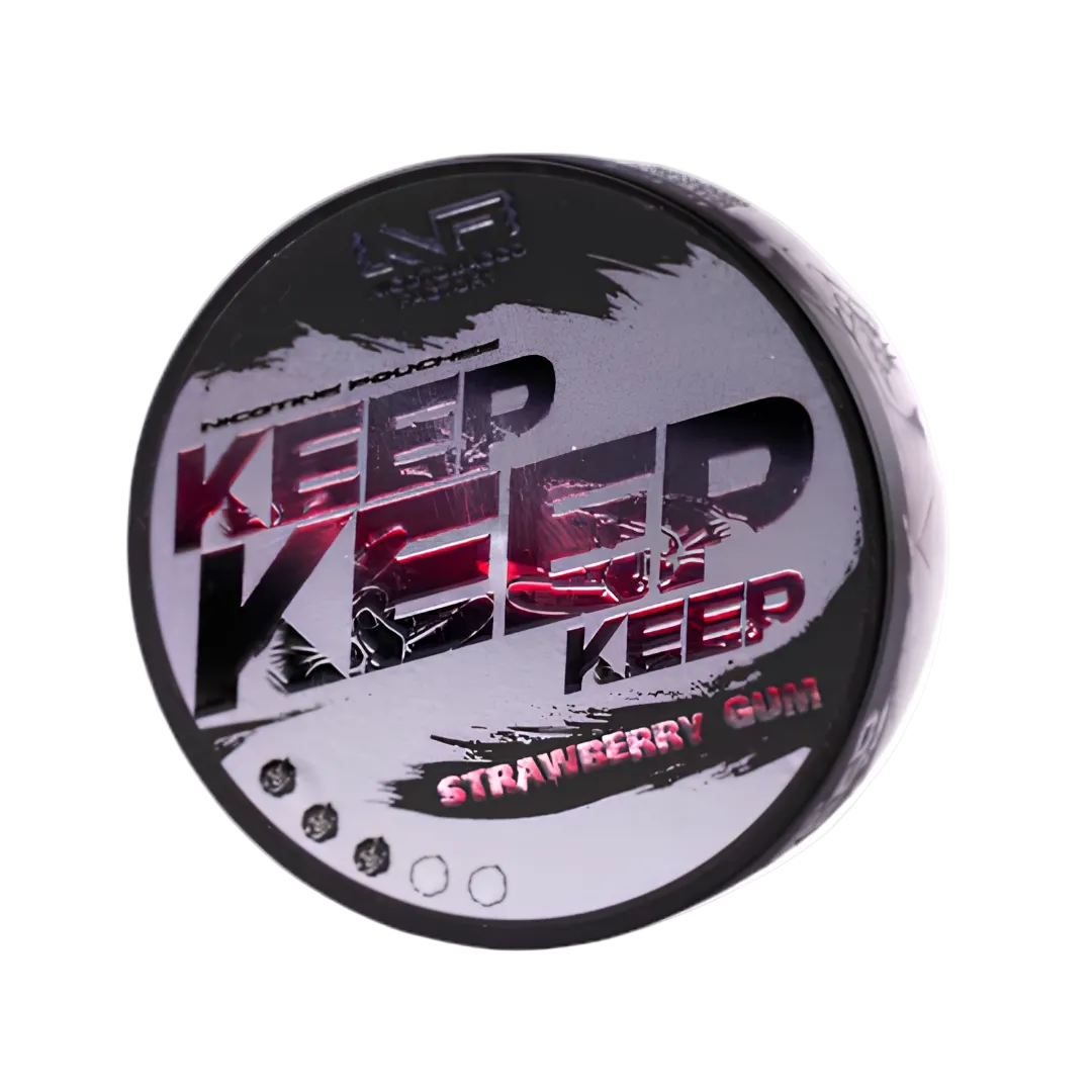 Keep Strawberry Gum Strong 20mg Snus Dose Pouchesforyou