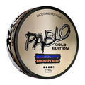 Pablo Gold Edition Blueberry Peach Ice.