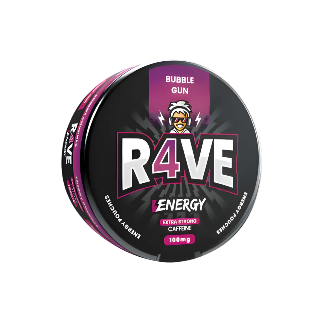 Rave Energy Bubble Gum 100mg Koffein Snus Dose