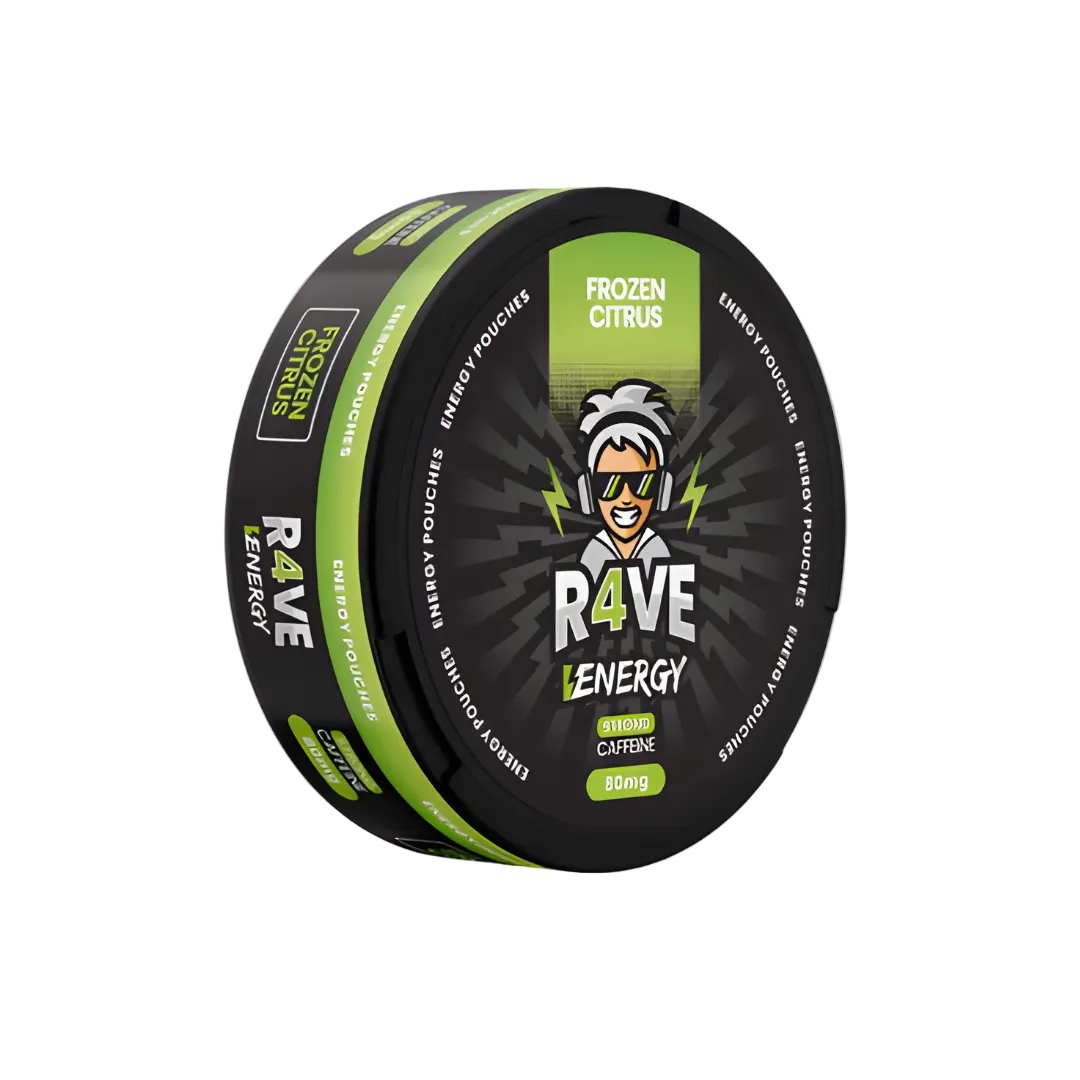 Rave Energy Frozen Citrus 80mg Koffein Snus Dose