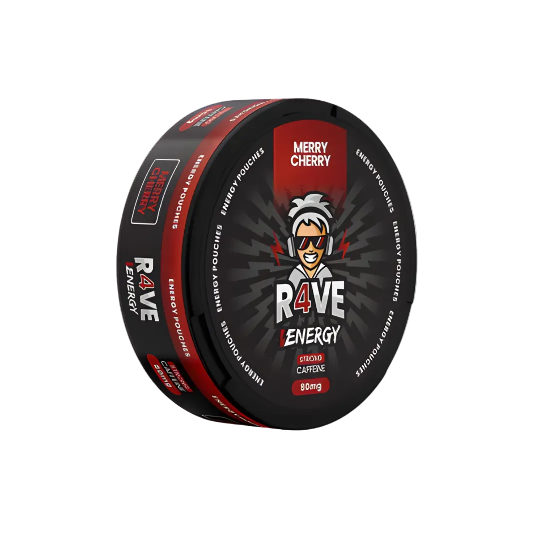 Rave Merry Cherry 80mg Koffein Snus Dose