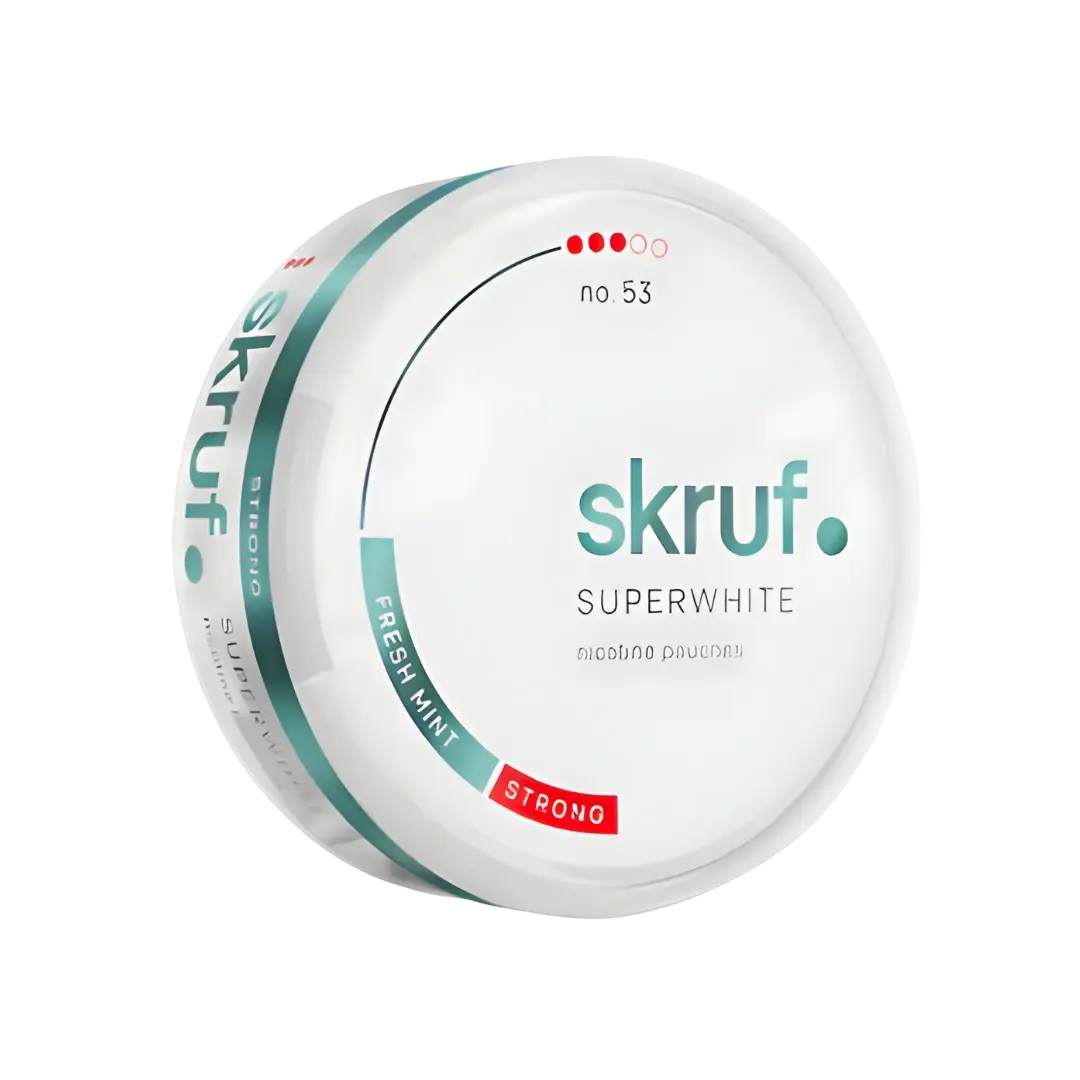 Skruf Superwhite NO.53 Fresh Mint Snus Dose