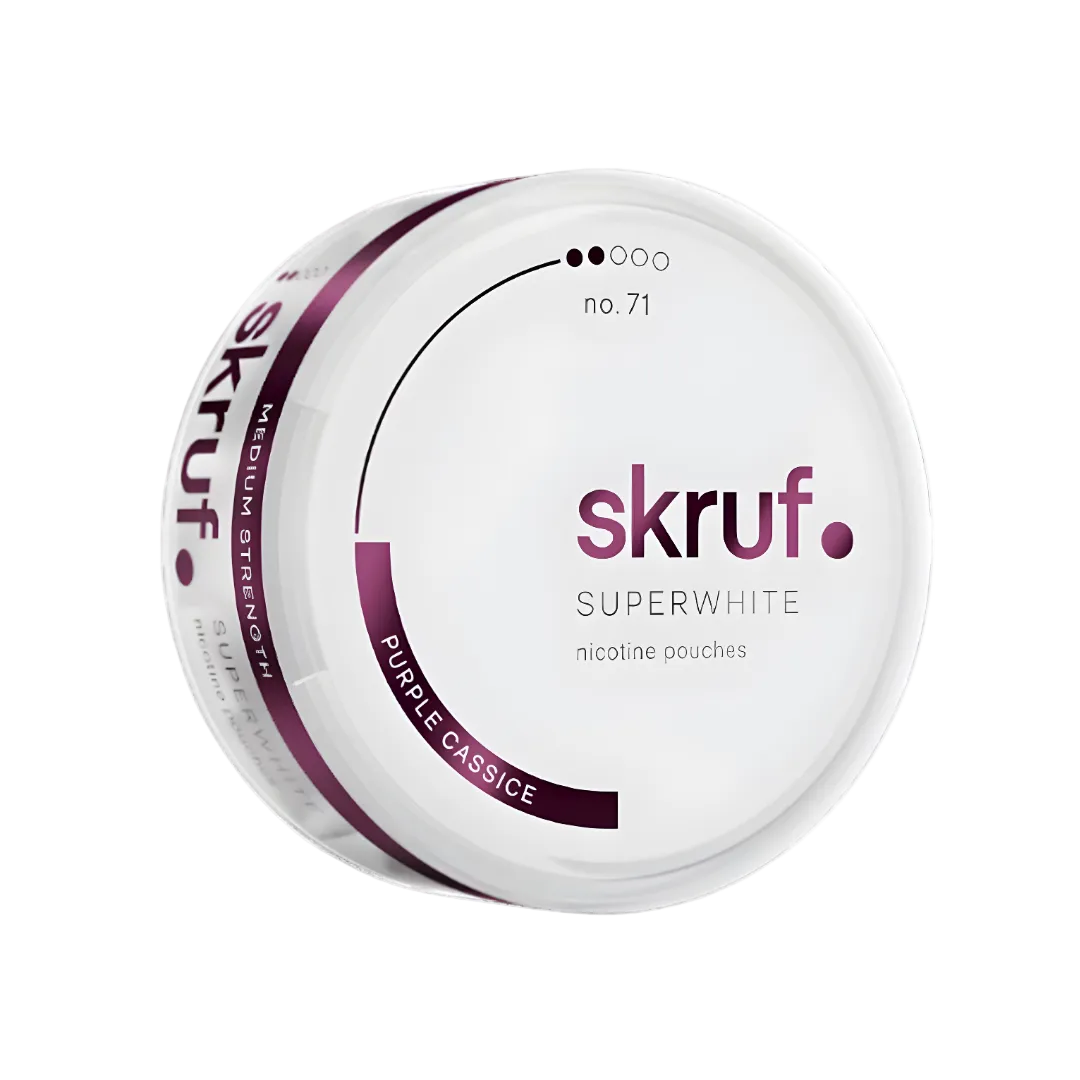 Skruf Superwhite Purple Classice No 71 Slim Snus Dose