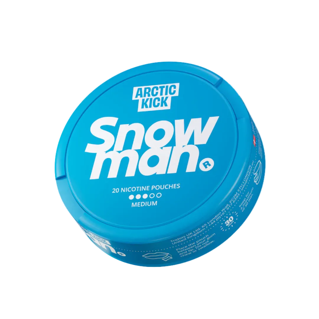 Snowman Arctic Kick Medium 9mg 20 Pouches Snus Dose Pouchesforyou