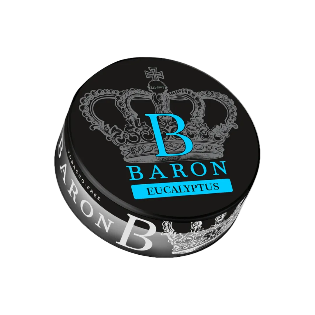 Baron Eucalyptus Snus Dose – Eukalyptus Geschmack 70mg Slim Format Nicotine Pouches
