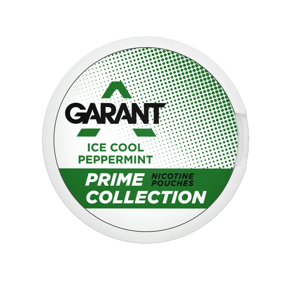 garant ice cool peppermint prime collection slim pouches snus dose