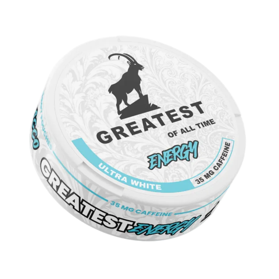 Greatest Energy Snus Dose – Minz Geschmack 35mg Koffein Slim Format Nicotine Pouches