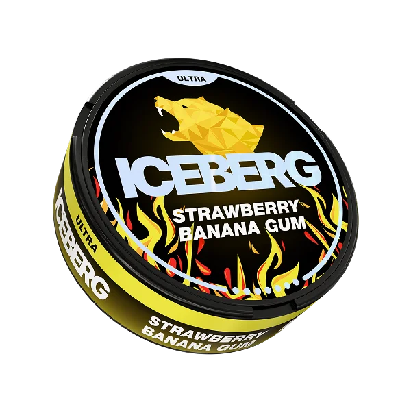 Iceberg Strawberry Banana Gum Ultra – Nikotinbeutel kaufen bei pouchesforyou