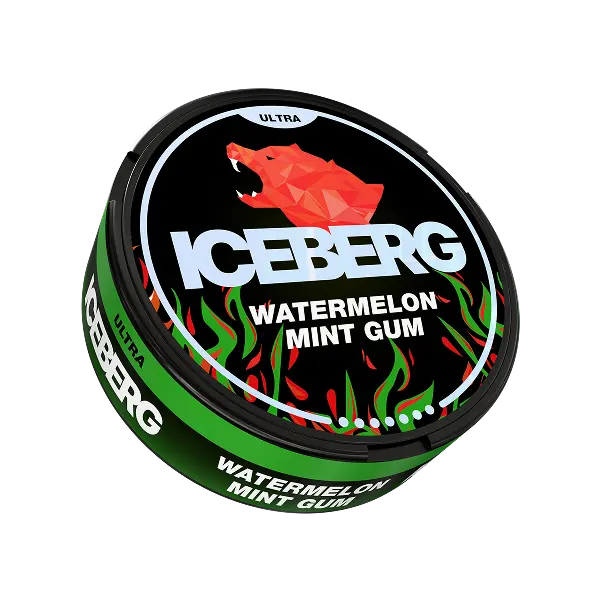 Iceberg Watermelon Mint Gum Ultra – Nikotinbeutel kaufen bei pouchesforyou