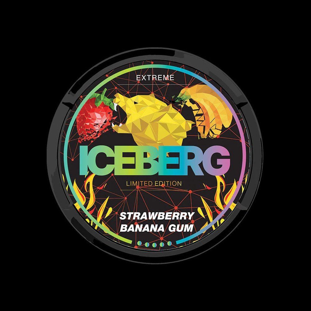 Iceberg Strawberry Banana Gum Strong 20mg