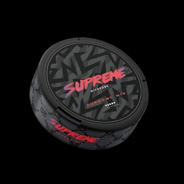 Supreme Currant Mix Ultra Strong Snus Dose mit 120mg/g Nikotin – Saftiger Johannisbeer Geschmack im Slim Format
