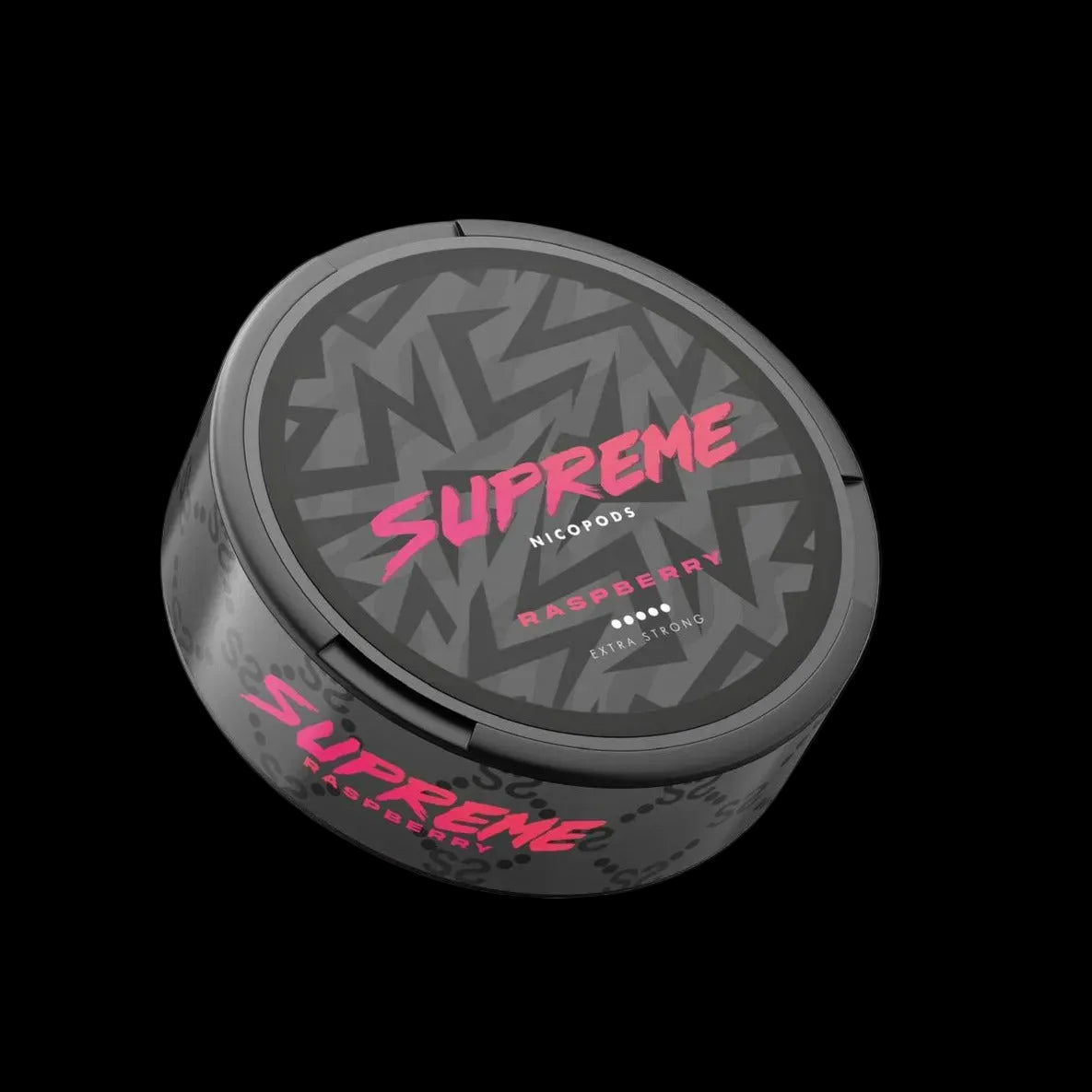 Supreme Raspberry Ultra Strong Snus Dose mit 120mg/g Nikotin – Süßer Himbeer Geschmack im Slim Format
