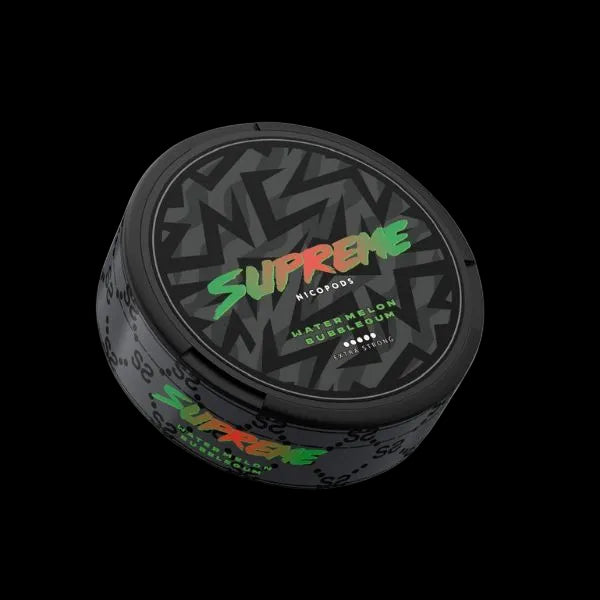 Supreme Watermelon Bubblegum Nicotine Pouches Dose – Wassermelone Kaugummi Geschmack 120mg Slim Format