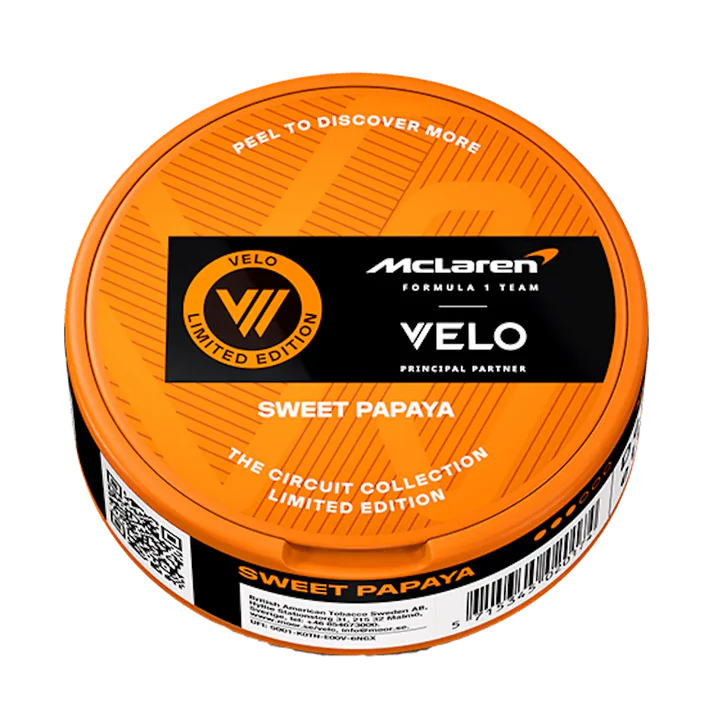 Velo Mclaren Sweet Papaya – Nikotinbeutel kaufen bei pouchesforyou