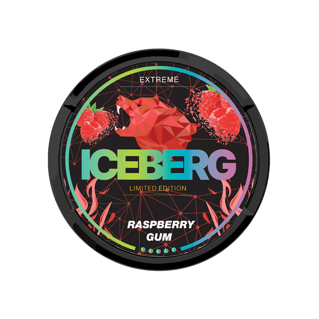 Iceberg Raspberry Gum Extreme – Nikotinbeutel kaufen bei pouchesforyou