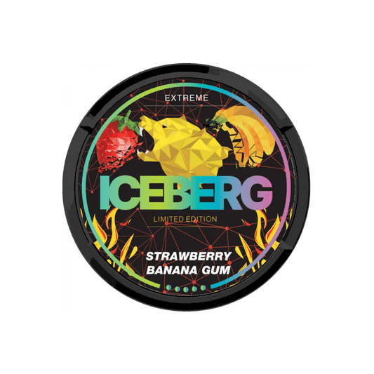 Iceberg Strawberry Banana Gum Extreme - pouchesforyou