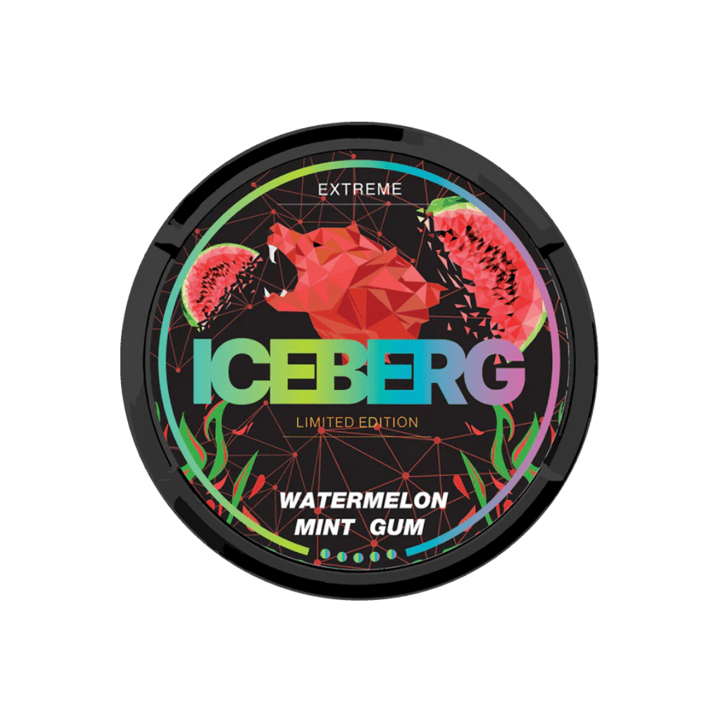 Iceberg Watermelon Mint Gum Extreme – Nikotinbeutel kaufen bei pouchesforyou