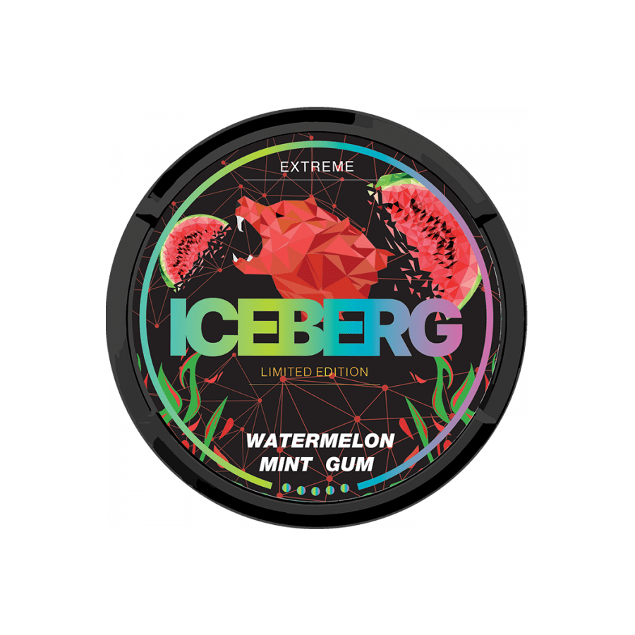 Iceberg Limited Edition Watermelon Mint Gum 50mg.