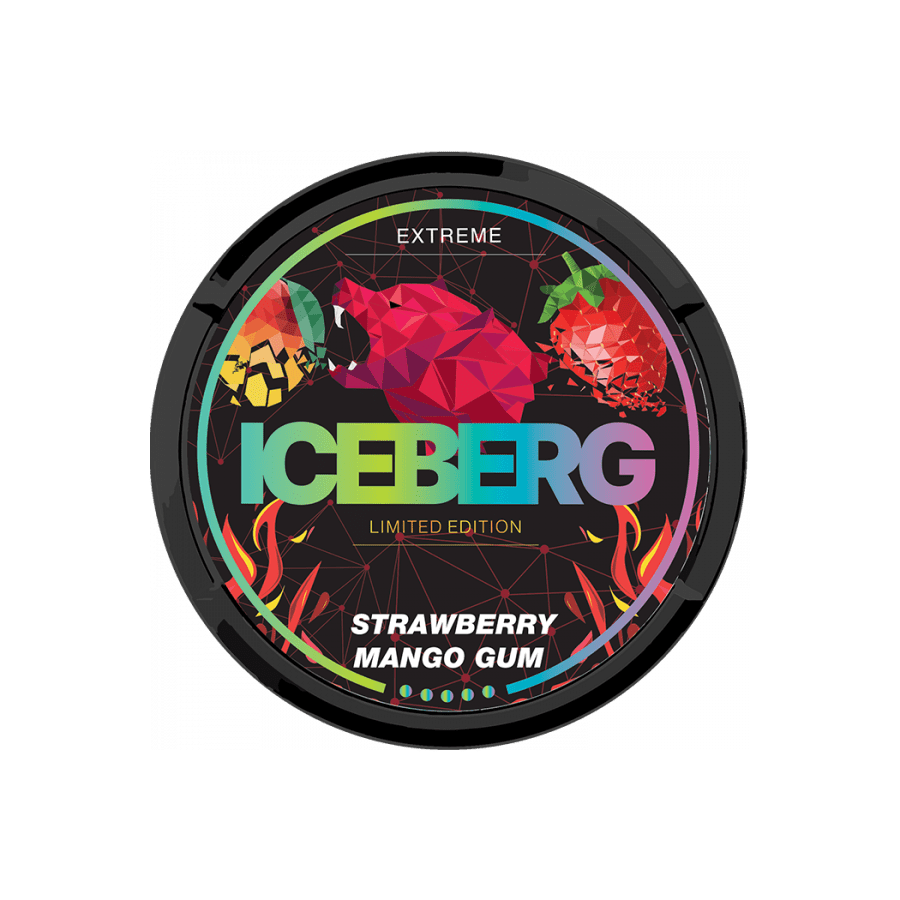 Iceberg Limited Edition Strawberry Mango Gum 50mg.