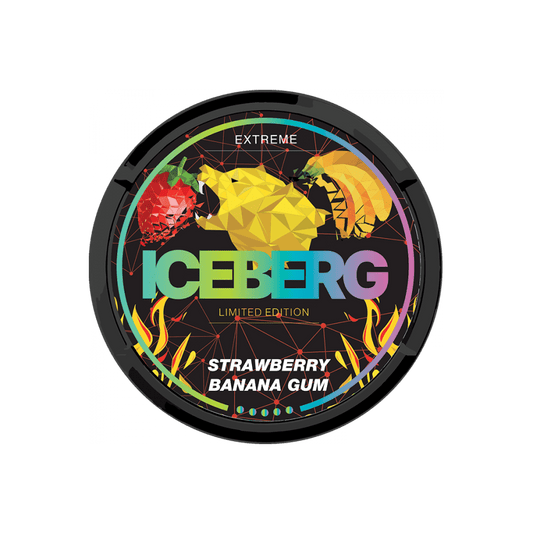 Iceberg Limited Edition Strawberry Banana Gum 50mg.